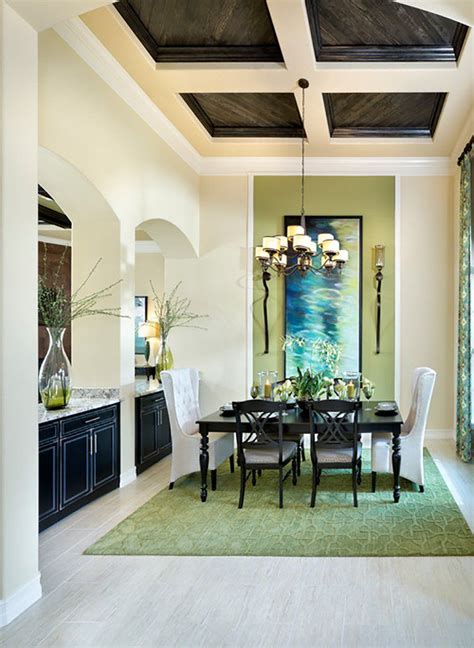 How To Make Ceilings Look Higher Low Ceiling Green Accent Walls