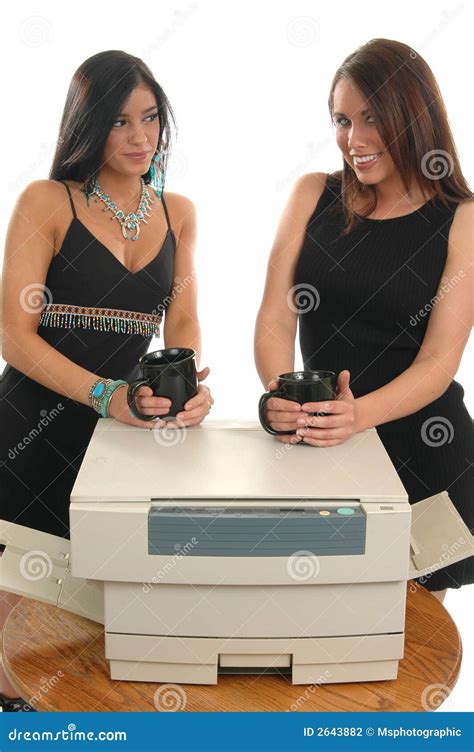 Office Beauties Stock Photo Image Of Beverage Secretary 2643882