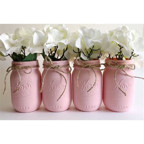 Excited To Share This Item From My Etsy Shop Pink Mason Jars Pink