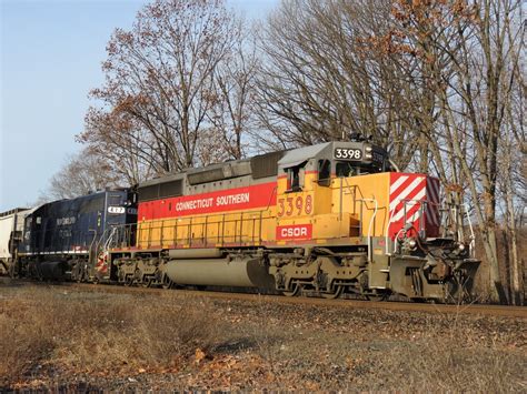 Locomotive Connecticut Railway Trains Southern Autumn Fall Season