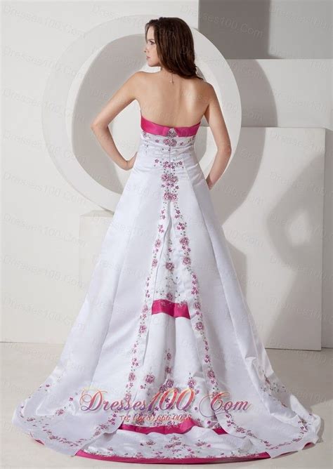 Gallery For Hot Pink And White Wedding Dress Pink Wedding Dresses