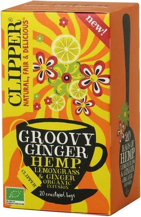 Clipper Organic Groovy Ginger Hemp Lemongrass Ginger Infusion