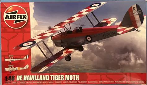 Airfix De Havilland Tiger Moth Plastic Model Kit Picclick Uk