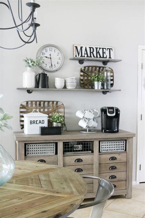 My current absolute favorite is this diy farm. Modern Farmhouse Inspired Coffee Bar Station - The Crafted ...