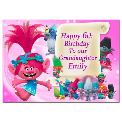 Unlike traditional birthday greeting cards, birthday cards kids can color are a unique way for kids to share their love for the recipient. Trolls Birthday Card Printable | Printable Birthday Cards