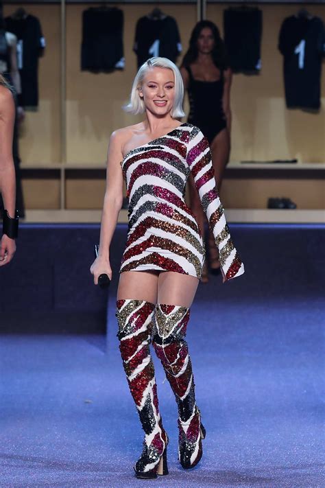 Zara Larsson Attends Etam Fashion Show During Paris Fashion Week In