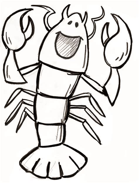 Printable Lobster Coloring Page