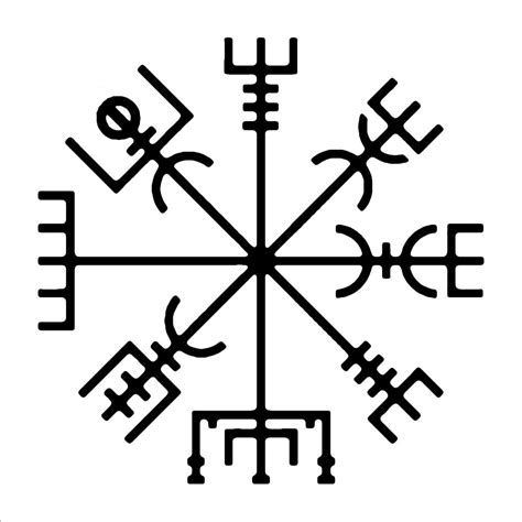 Vegvisir Rune Decal This Is A 17th Century Icelandic Symbol For