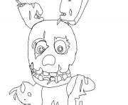 Coloriage Foxy Face FNAF JeColorie