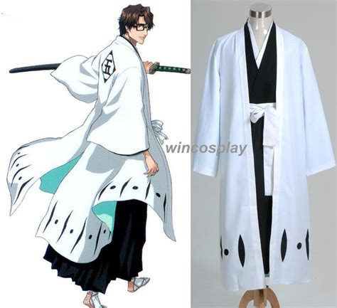 Hot Sale Bleach 5th Division Captain Aizen Sousuke Cosplay Costume