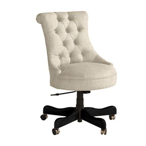 Kaylee office chair upholstered velvet seashell swivel desk chair, blackby belleze(2). Elle Tufted Desk Chair | Ballard Designs | Tufted desk ...