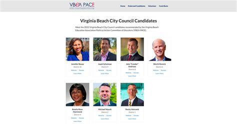 Virginia Beach City Council Candidates Endorsed By Vbea Pace