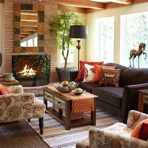 29 Cozy And Inviting Fall Living Room Décor Ideas Digsdigs Modern Bohemian Living Room