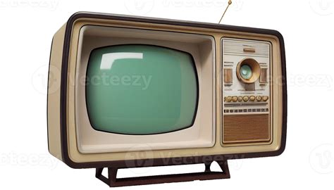 Old Retro Vintage Tv On Transparent Background Png Png