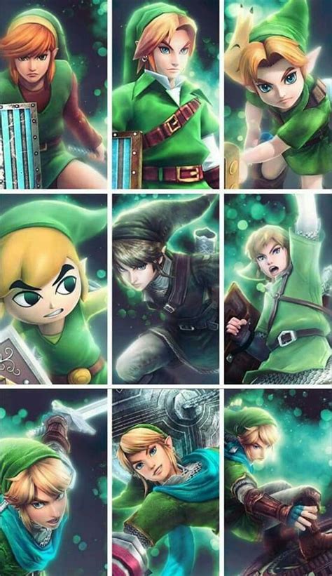 Evolution Of Link Legend Of Zelda Zelda Art Hyrule Warriors