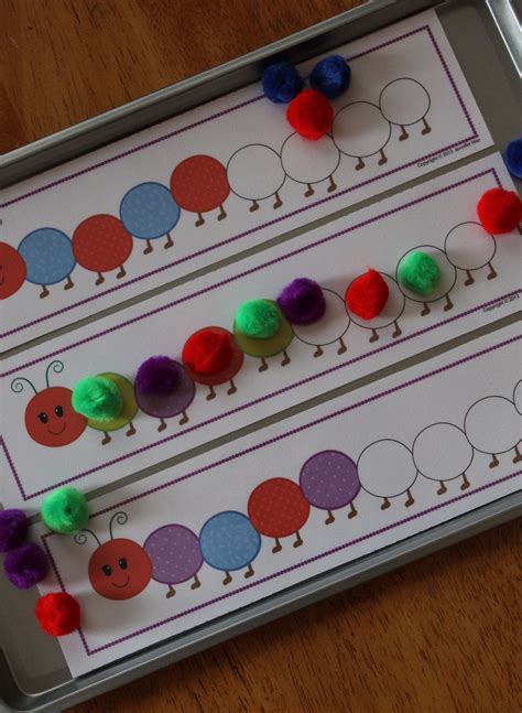 Caterpillar Pattern Boards Math Patterns Preschool Math Preschool
