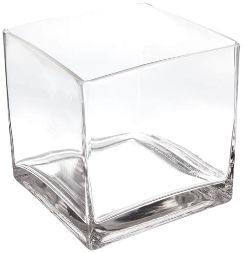 6 Inch Square Glass Vase Decor For You