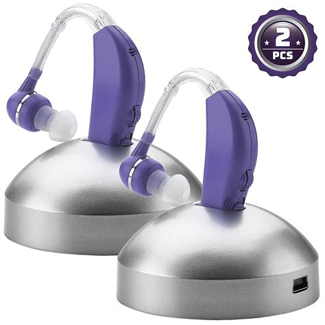 Digital Hearing Aid Amplifier Set High Quality Rechargeable Behind