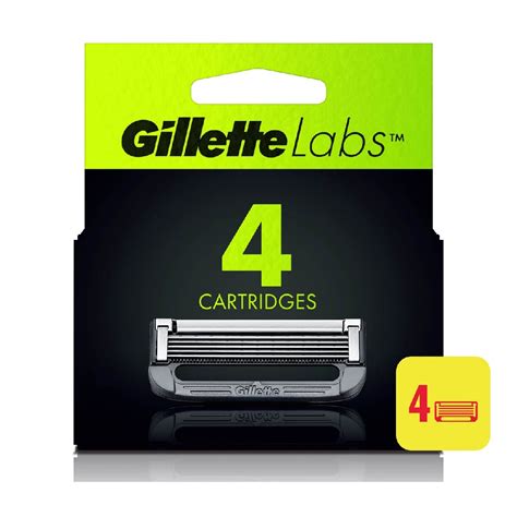 gillette labs razor cartridge with exfoliating bar refill 4s watsons singapore