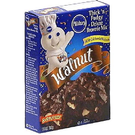Pillsbury Thick N Fudgy Deluxe Brownie Mix Walnut Cooking And Baking