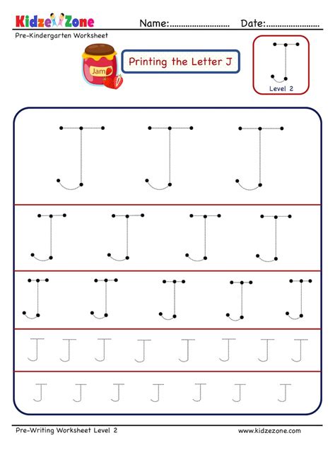 Here are 19 fun things you can do with your toddler, preschooler and early learner as you explore the letter jj. Preschool Letter Tracing Worksheet - Letter J Different ...