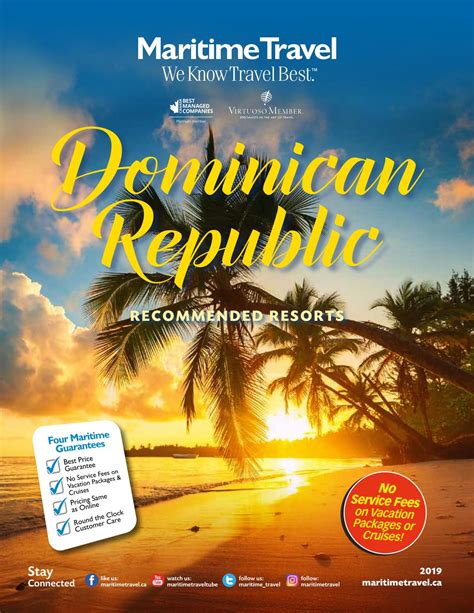 Maritime Travel Dominican Republic Recommended Resorts 2019 By
