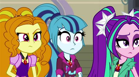Image The Dazzlings Looking Surprised Eg2png My Little Pony