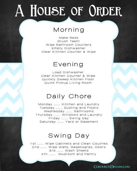 Bringing up children, working around the clock and maintaining your home neat and sparkling clean is a mean feat. Mom's Chore Chart Printable {Free Download} | Corduroy ...