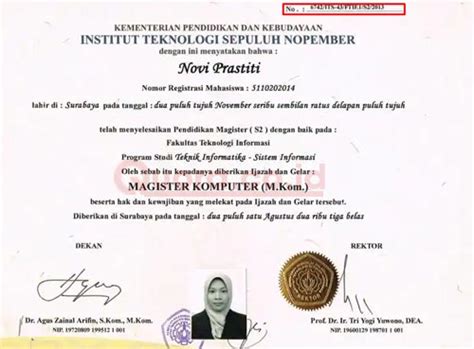 Ane bingung nih contoh ijazah ane ambil dari google, persis : Letak-No-Ijazah-S2 - Quora