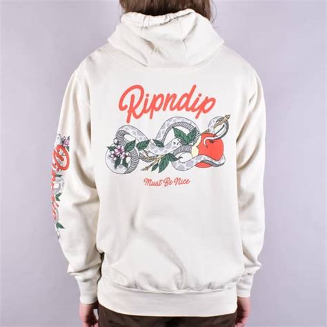 Rip N Dip Serpent Pullover Hoodie Natural Skate Clothing From Native Skate Store Uk