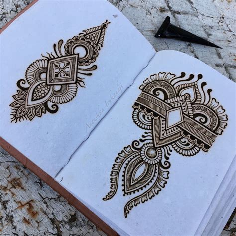 24 New Style Arabic Henna Designs On Paper