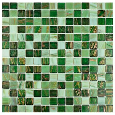 Many colours & huge choice. Merola Tile Coppa Forest 12 in. x 12 in. x 4 mm Glass ...