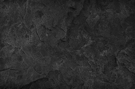 Black Stone Background Dark Gray Texture Close Up High Quality May Be