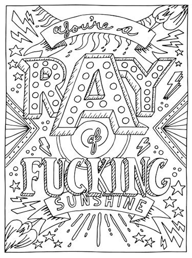 Free Printable Coloring Pages For Adults Swear Words Free Printable