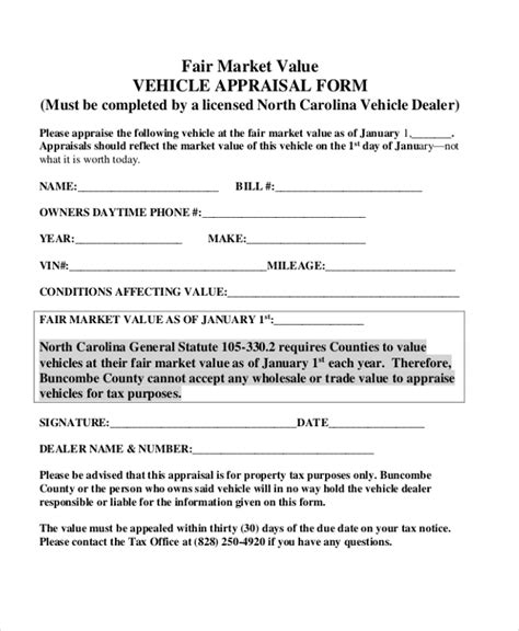 It's important to look fairly at the value of any asset you buy or sell, or else you could run into accusations of fraud. FREE 8+ Sample Car Appraisal Forms in PDF | MS Word