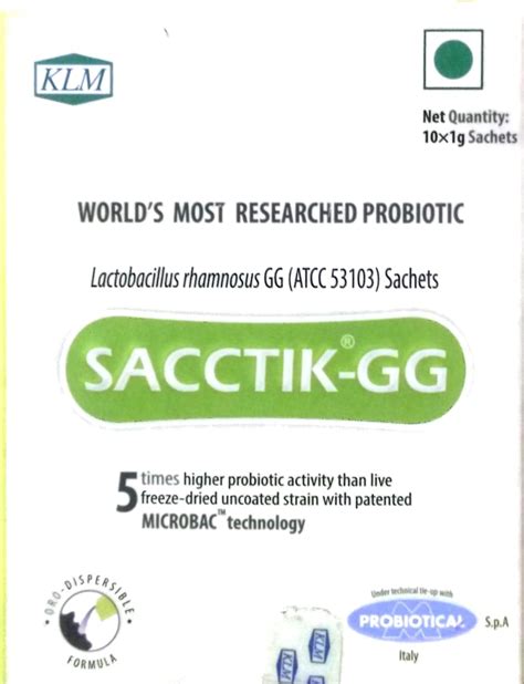 Buy Sacctik Gg Lactobacillus Rhamnosus Gg Atcc 53103 Sachets 101gm