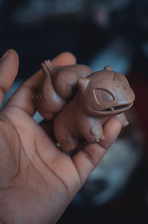 Artstation Bulbasaur Traditional Sculpture Pokemon