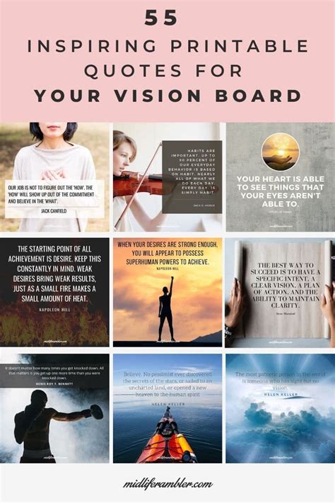 55 Powerful Vision Board Quotes To Download And Print Midlife Rambler