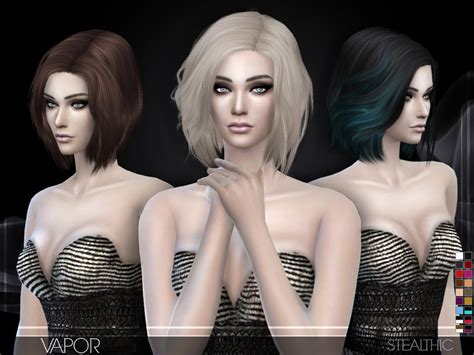 Stealthic Vapor Female Hair The Sims 4 Catalog