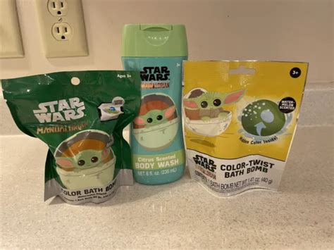 Star Wars Mandalorian Baby Yoda Grogu Bath Bomb And Body Wash Set 3 7