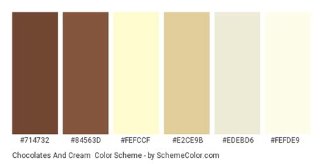 Chocolates And Cream Color Scheme Brown