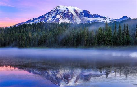 Fonds Decran Usa Lac Montagnes Forêts Photographie De Paysage