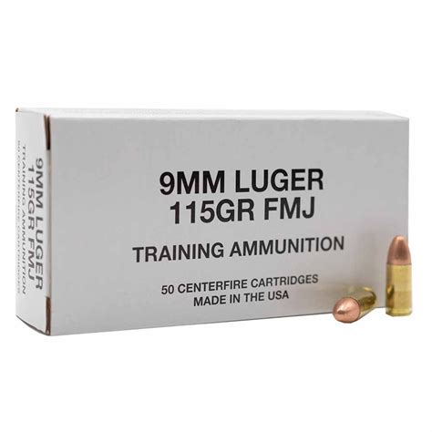 Federal Training Ammunition 9mm Luger 115gr Fmj 50rd Box 95000 Dunns