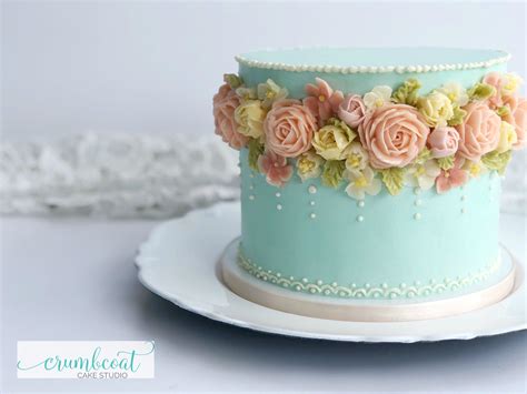 Buttercream Cake Designs Buttercream Flower Cake Cake Decorating