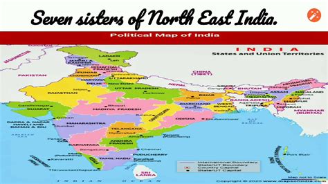 Easy Way To Learn The Location Of Seven Sisters Sates Of India Youtube