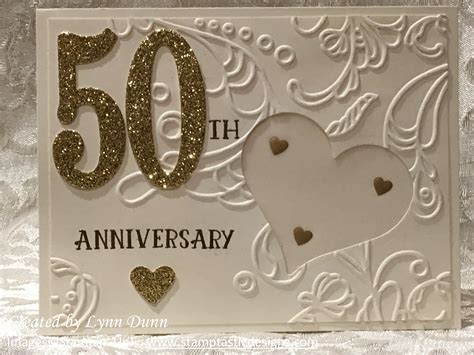 Naturally, you are able to prefer to print the printable at. 50th Anniversary Cards | Lynn Dunn
