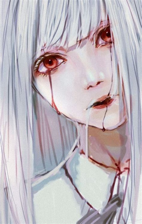 Horror Bloody Anime Girl