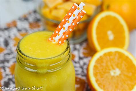 Mango Orange Smoothie Recipe Immune Boosting Running In A Skirt