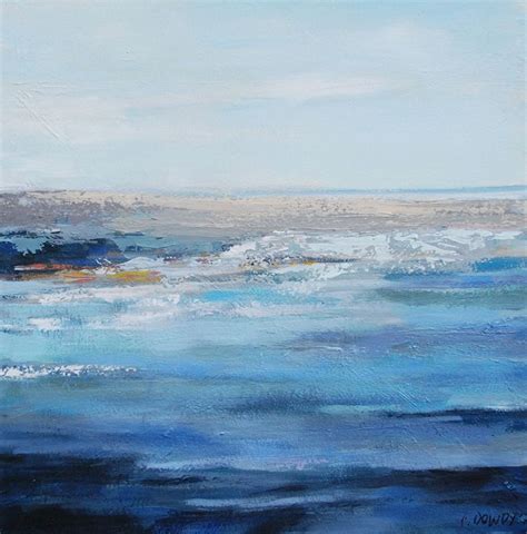 Breakers Ii By Christina Dowdy Acrylic 20 X 20 Abstract Landscape
