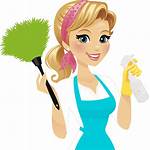 Clipart Lady Housekeeping Cleaning Transparent Service Clean